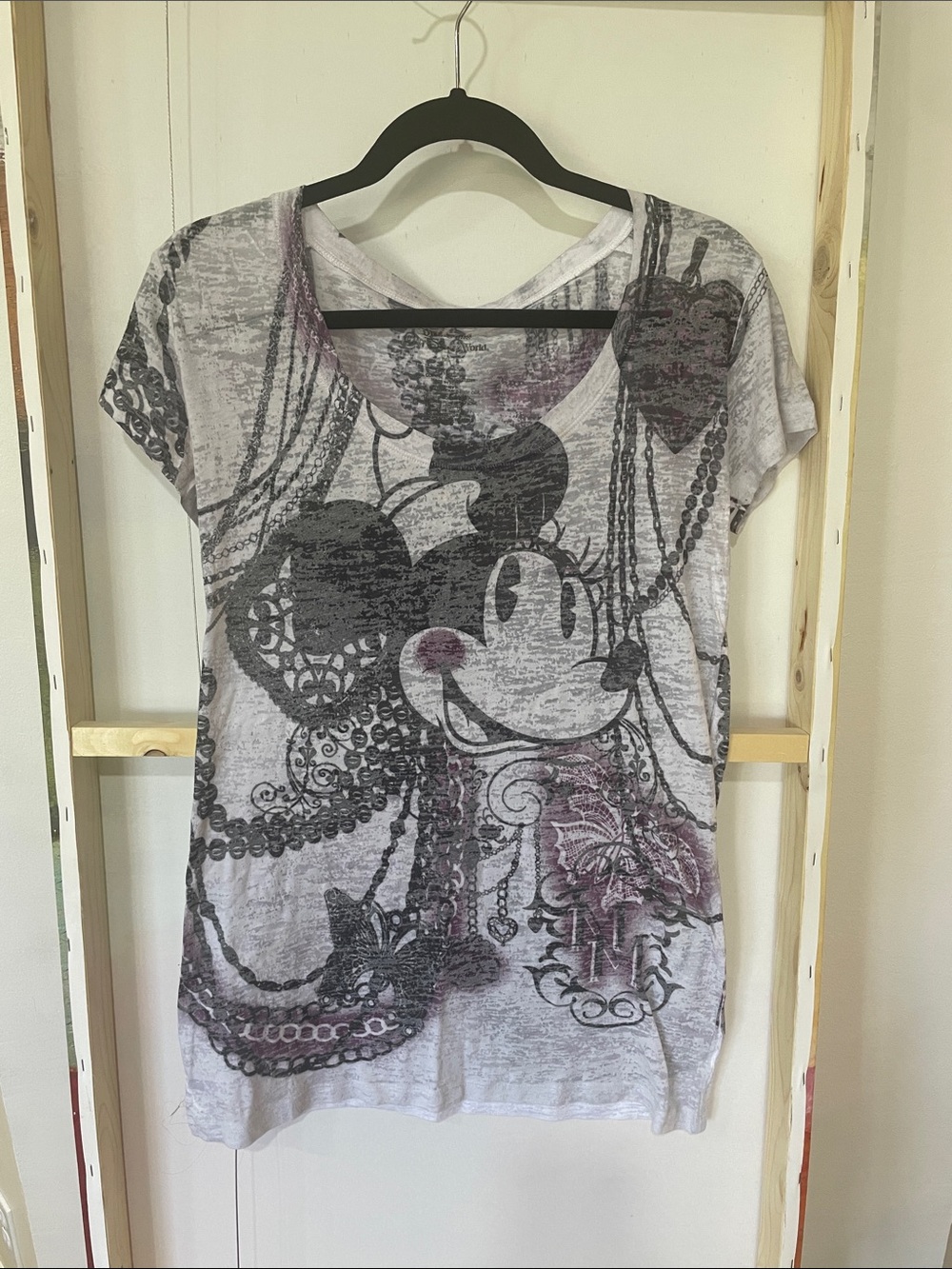 Mickey Mouse Short Sleeve light weight Tee in Light Gray